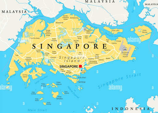 vị trí của singapore