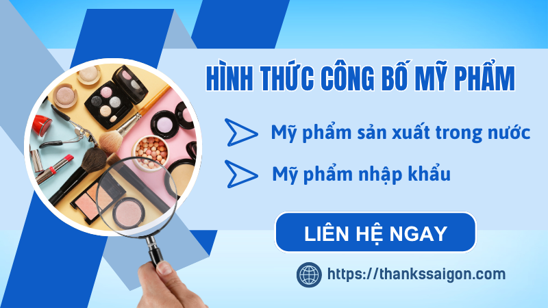 Hình thức công bố mỹ phẩm